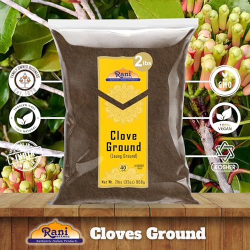 Rani Cloves Whole  Laung  14oz  400g  Great for Food  Tea  Pomander Balls and Potpourri  Hand Selected  Spice   All Natural   NON GMO   Kosher   Vegan   Gluten Friendly   Indian Origin
