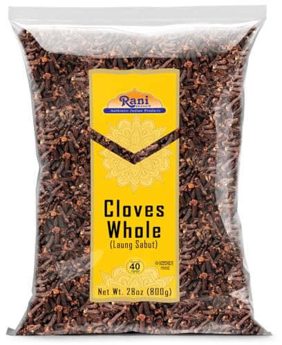 Rani Cloves Whole  Laung  14oz  400g  Great for Food  Tea  Pomander Balls and Potpourri  Hand Selected  Spice   All Natural   NON GMO   Kosher   Vegan   Gluten Friendly   Indian Origin