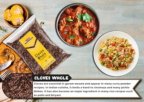 Rani Cloves Whole  Laung  14oz  400g  Great for Food  Tea  Pomander Balls and Potpourri  Hand Selected  Spice   All Natural   NON GMO   Kosher   Vegan   Gluten Friendly   Indian Origin