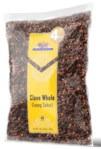 Rani Cloves Whole  Laung  14oz  400g  Great for Food  Tea  Pomander Balls and Potpourri  Hand Selected  Spice   All Natural   NON GMO   Kosher   Vegan   Gluten Friendly   Indian Origin