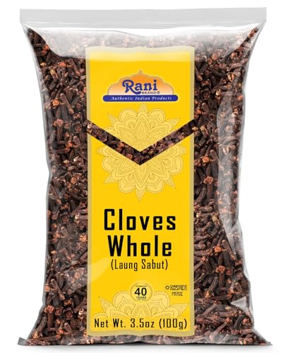 Rani Cloves Whole  Laung  14oz  400g  Great for Food  Tea  Pomander Balls and Potpourri  Hand Selected  Spice   All Natural   NON GMO   Kosher   Vegan   Gluten Friendly   Indian Origin