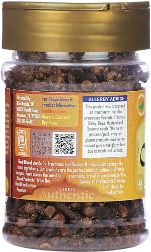 Rani Cloves Whole  Laung  2oz  56g  Great for Food  Tea  Pomander Balls and Potpourri  Hand Selected  Spice  PET Jar   All Natural   NON GMO   Kosher   Vegan   Gluten Friendly   Indian Origin