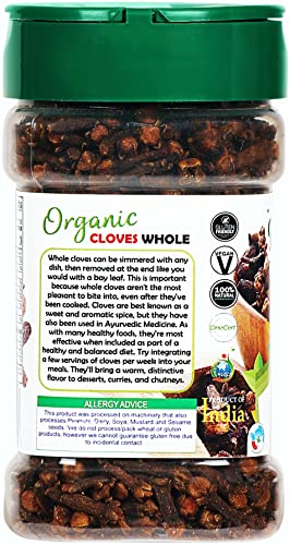 Rani Cloves Whole  Laung  2oz  56g  Great for Food  Tea  Pomander Balls and Potpourri  Hand Selected  Spice  PET Jar   All Natural   NON GMO   Kosher   Vegan   Gluten Friendly   Indian Origin