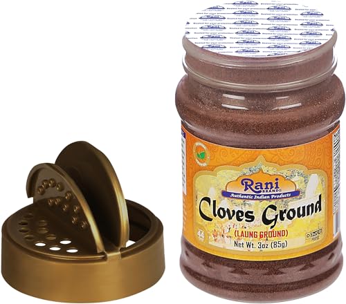 Rani Cloves Whole  Laung  2oz  56g  Great for Food  Tea  Pomander Balls and Potpourri  Hand Selected  Spice  PET Jar   All Natural   NON GMO   Kosher   Vegan   Gluten Friendly   Indian Origin
