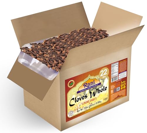 Rani Cloves Whole  Laung  2oz  56g  Great for Food  Tea  Pomander Balls and Potpourri  Hand Selected  Spice  PET Jar   All Natural   NON GMO   Kosher   Vegan   Gluten Friendly   Indian Origin