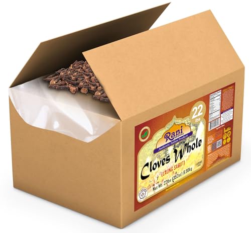 Rani Cloves Whole  Laung  2oz  56g  Great for Food  Tea  Pomander Balls and Potpourri  Hand Selected  Spice  PET Jar   All Natural   NON GMO   Kosher   Vegan   Gluten Friendly   Indian Origin