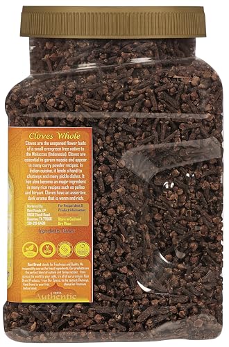Rani Cloves Whole  Laung  2oz  56g  Great for Food  Tea  Pomander Balls and Potpourri  Hand Selected  Spice  PET Jar   All Natural   NON GMO   Kosher   Vegan   Gluten Friendly   Indian Origin