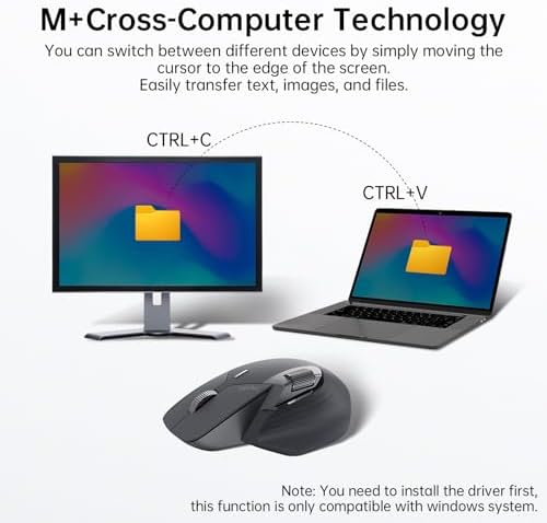 Rapoo MT760 Multi Device Wireless Mouse  Bluetooth 5 0 and 2 4G Multi Mode Connection  Up to 4 Devices  11 Programmable Buttons  4K DPI  90 Days Battery Life  PC  Matte Black