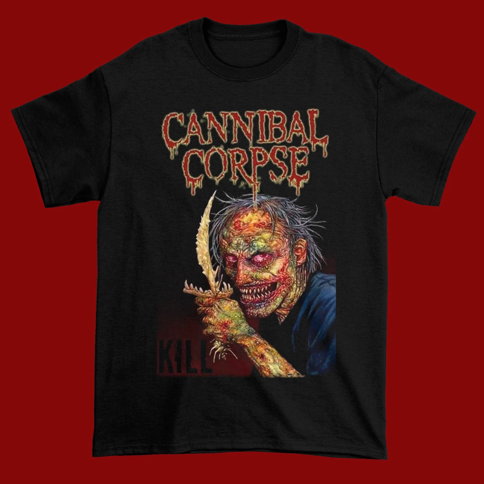 Talla L - Rare Cannibal Corpse    Kill Death Men S 4XL Black Cotton T Shirt TD005