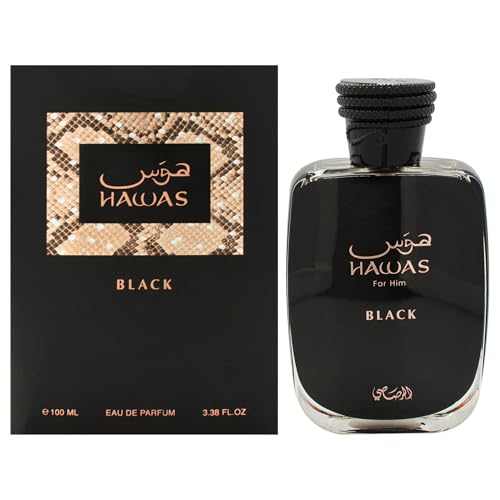 Rasasi Hawas Black for Men   3 38 oz EDP Spray