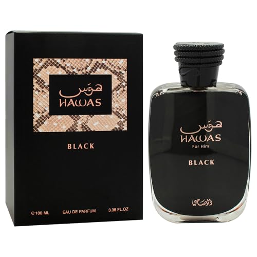 Rasasi Hawas Black for Men   3 38 oz EDP Spray