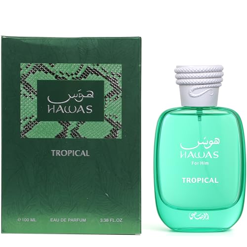 Rasasi Hawas Tropical Eau De Parfum Spray for Men  3 4 Ounce