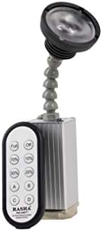 Rasha Bullet Zoom Pin Spot   10 W Warm White LED  2800 K  Manual Zoom 3  15   10 Hour Runtime  IR Remote Gooseneck  Magnetic Base  Compact Lightweight  Pack of 4