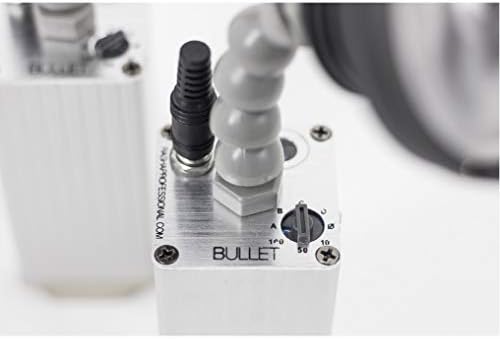 Rasha Bullet Zoom Pin Spot   10 W Warm White LED  2800 K  Manual Zoom 3  15   10 Hour Runtime  IR Remote Gooseneck  Magnetic Base  Compact Lightweight  Pack of 4