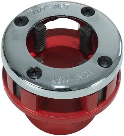 Ratchet Pipe Threader Kit Replacement 1/2 inch Dies Compatible with Ratchet Pipe Threader Kit  Ideal for Galvanized and Iron Pipes  Not for Stainless Steel