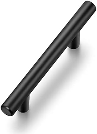 Ravinte 30 Pack   5 Inch Cabinet Pulls Matte Black Stainless Steel Kitchen Drawer Pulls Cabinet Handles 5 InchLength  3 Inch Hole Center