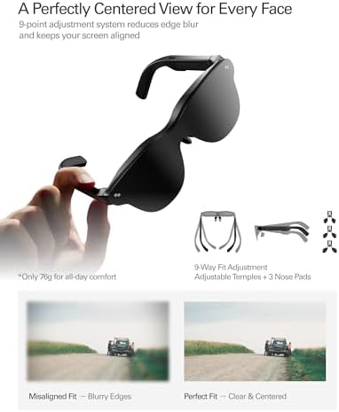 RayNeo Air 4 Pro AR/XR Glasses  HDR10 201 Virtual Display  120Hz 3D Movie & Gaming Video Display  USB C Plug & Play for iPhone 17/16/15  Android  Switch 2  PS5  Steam Deck