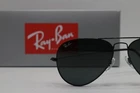 Ray Ban Aviator RB3025 002/62Black/Black 58mm Unisex / Brand New