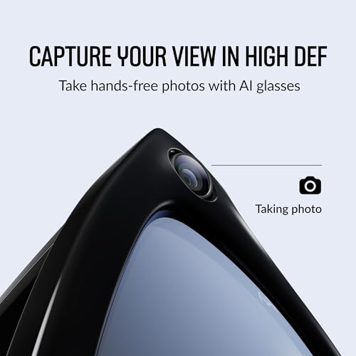 Ray Ban Meta  Gen 1   Wayfarer  Matte Black   Smart AI Glasses for Men  Women   12 MP Camera  Open Ear Speakers  Video Recording  Bluetooth   Polarized Gradient Graphite Lenses   Wearable Technology