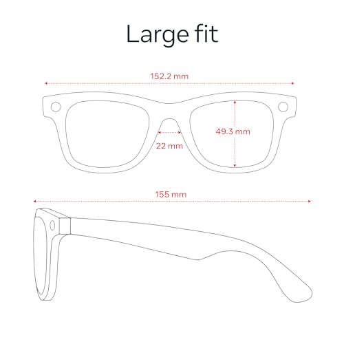 Ray Ban Meta  Gen 2   Wayfarer  Matte Black   Smart AI Glasses for Men  Women   2x Battery Life   3K Ultra HD Resolution   12 MP Ultra Wide Camera  Audio  Video   Transitions  Grey Lenses