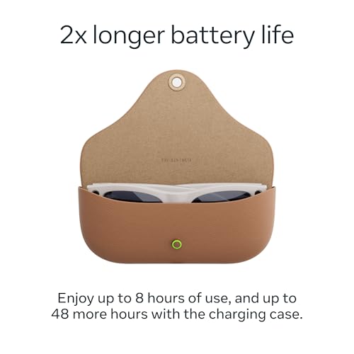 Ray Ban Meta  Gen 2   Skyler  Shiny Black   Smart AI Glasses for Men  Women   2x Battery Life   3K Ultra HD Resolution   12 MP Ultra Wide Camera  Audio  Video   Polarized Gradient Graphite Lenses