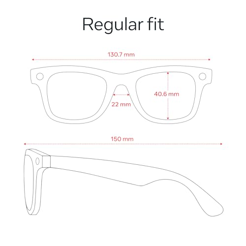 Ray Ban Meta  Gen 2   Wayfarer  Matte Black   Smart AI Glasses for Men  Women   2X Battery Life   3K HD Resolution   12 MP Ultra Wide Camera  Audio  Video   Polarized Gradient Graphite Lenses