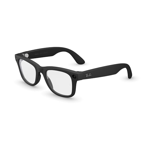 Ray Ban Meta  Gen 2   Wayfarer  Matte Black   Smart AI Glasses for Men  Women   2x Battery Life   3K Ultra HD Resolution   12 MP Ultra Wide Camera  Audio  Video   Transitions  Grey Lenses