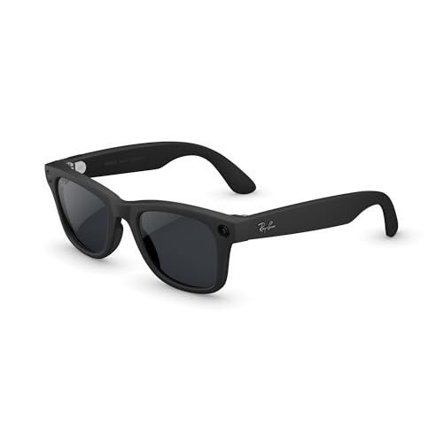 Ray Ban Meta  Gen 2   Wayfarer  Matte Black   Smart AI Glasses for Men  Women   2X Battery Life   3K HD Resolution   12 MP Ultra Wide Camera  Audio  Video   Clear Lenses   Wearable Technology
