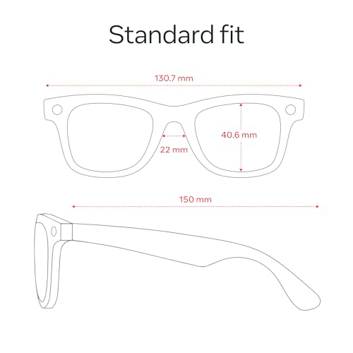 Ray Ban Meta  Gen 2   Wayfarer  Matte Black   Smart AI Glasses for Men  Women   2X Battery Life   3K HD Resolution   12 MP Ultra Wide Camera  Audio  Video   Clear Lenses   Wearable Technology