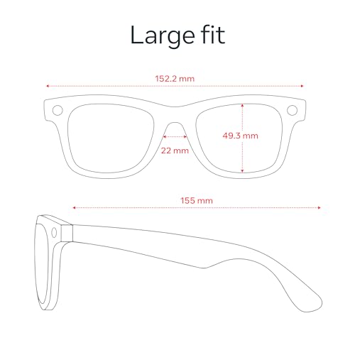 Ray Ban Meta  Gen 2   Wayfarer  Matte Black   Smart AI Glasses for Men  Women   2x Battery Life   3K Ultra HD Resolution   12 MP Ultra Wide Camera  Audio  Video   Transitions  Grey Lenses