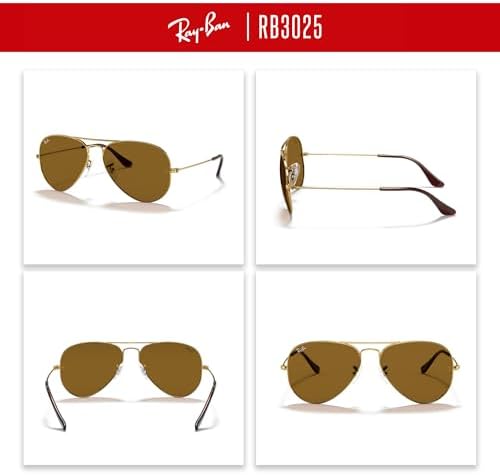 Ray Ban Original AVIATOR LARGE METAL RB3025 Replacement Lenses  BUNDLE with ACCESSORY EYEWEAR KIT