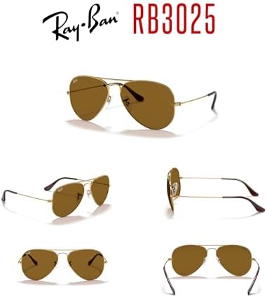 Ray Ban Original AVIATOR LARGE METAL RB3025 Replacement Lenses  BUNDLE with ACCESSORY EYEWEAR KIT