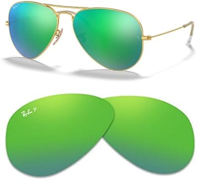 Ray Ban Original AVIATOR LARGE METAL RB3025 Replacement Lenses  BUNDLE with ACCESSORY EYEWEAR KIT