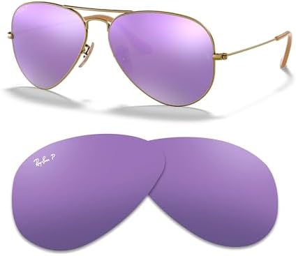 Ray Ban Original AVIATOR LARGE METAL RB3025 Replacement Lenses  BUNDLE with ACCESSORY EYEWEAR KIT