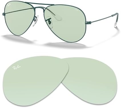 Ray Ban Original AVIATOR LARGE METAL RB3025 Replacement Lenses  BUNDLE with ACCESSORY EYEWEAR KIT