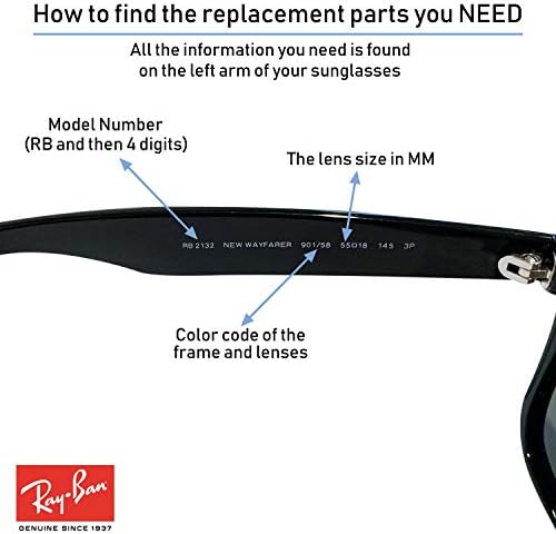 Ray Ban Original AVIATOR LARGE METAL RB3025 Replacement Lenses  BUNDLE with ACCESSORY EYEWEAR KIT