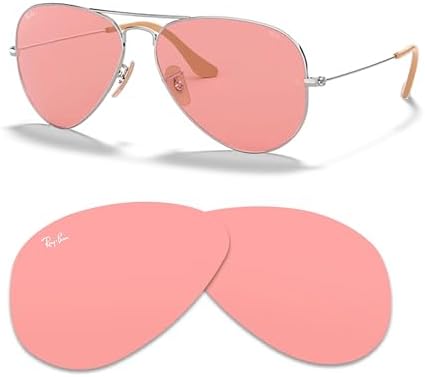 Ray Ban Original AVIATOR LARGE METAL RB3025 Replacement Lenses  BUNDLE with ACCESSORY EYEWEAR KIT