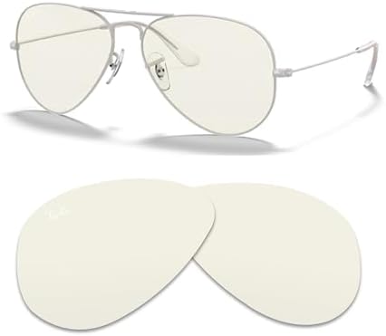 Ray Ban Original AVIATOR LARGE METAL RB3025 Replacement Lenses  BUNDLE with ACCESSORY EYEWEAR KIT
