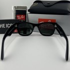 Ray Ban RB0840S 901/31 Mega Wayfarer Gloss Black 51mm Green G 15 Lens Sunglasses