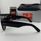 Ray Ban RB0840S 901/31 Mega Wayfarer Gloss Black 51mm Green G 15 Lens Sunglasses