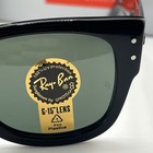 Ray Ban RB0840S 901/31 Mega Wayfarer Gloss Black 51mm Green G 15 Lens Sunglasses