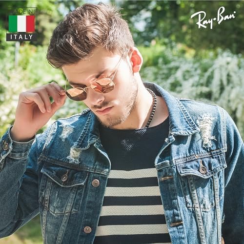 Ray Ban RB3548N HEXAGONAL FLAT LENSES Square Round Shape Sunglasses with Official Eyewear Kit