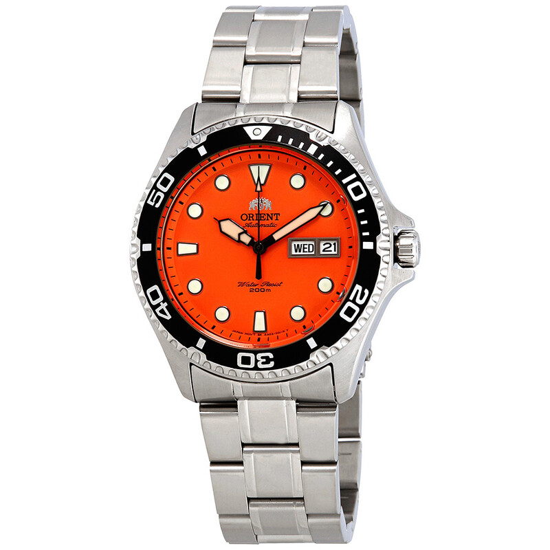 Ray Raven II Automatic Orange Dial Men s Watch