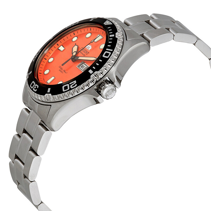Ray Raven II Automatic Orange Dial Men s Watch