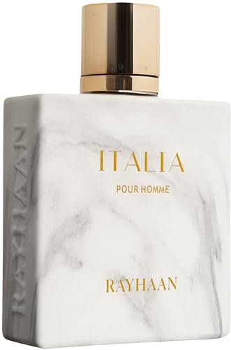 Rayhaan Italia   Citrus  Spicy  Aromatic  Sweet   Eau de Parfum Long Lasting Fragrance for Men  3 4 Ounce / 100ml