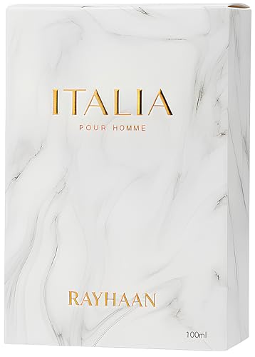 Rayhaan Italia   Citrus  Spicy  Aromatic  Sweet   Eau de Parfum Long Lasting Fragrance for Men  3 4 Ounce / 100ml