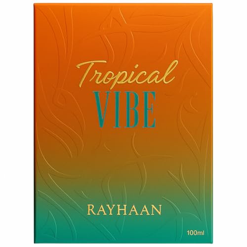 Rayhaan Tropical Vibe   Fruity  Floral  Fresh  Woody   Eau de Parfum Spray Long Lasting Fragrance for Everyone  3 4 Ounce / 100 ml