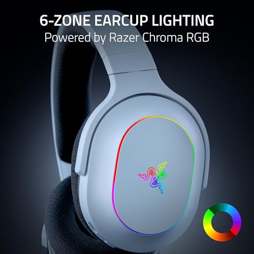 Razer Barracuda X Chroma Wireless Gaming Headset  2 4GHz Wireless & Bluetooth   Lightweight   Chroma RGB   40mm Drivers   Cardioid Mic   70 Hr Battery   for PC  Mac  PS5  Switch 2  Smartphone   White