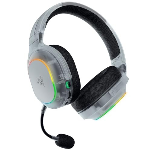 Razer Barracuda X Chroma Wireless Gaming Headset  2 4GHz Wireless & Bluetooth   Lightweight   Chroma RGB   40mm Drivers   Cardioid Mic   70 Hr Battery   for PC  Mac  PS5  Switch 2  Smartphone   White