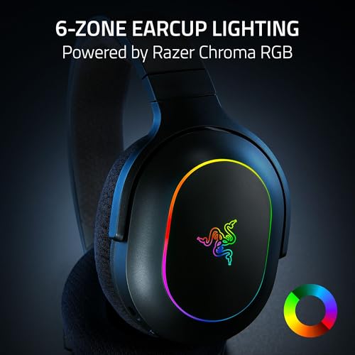 Razer Barracuda X Chroma Wireless Gaming Headset  2 4GHz Wireless & Bluetooth   Lightweight   Chroma RGB   40mm Drivers   Cardioid Mic   70 Hr Battery   for PC  Mac  PS5  Switch 2  Smartphone   White